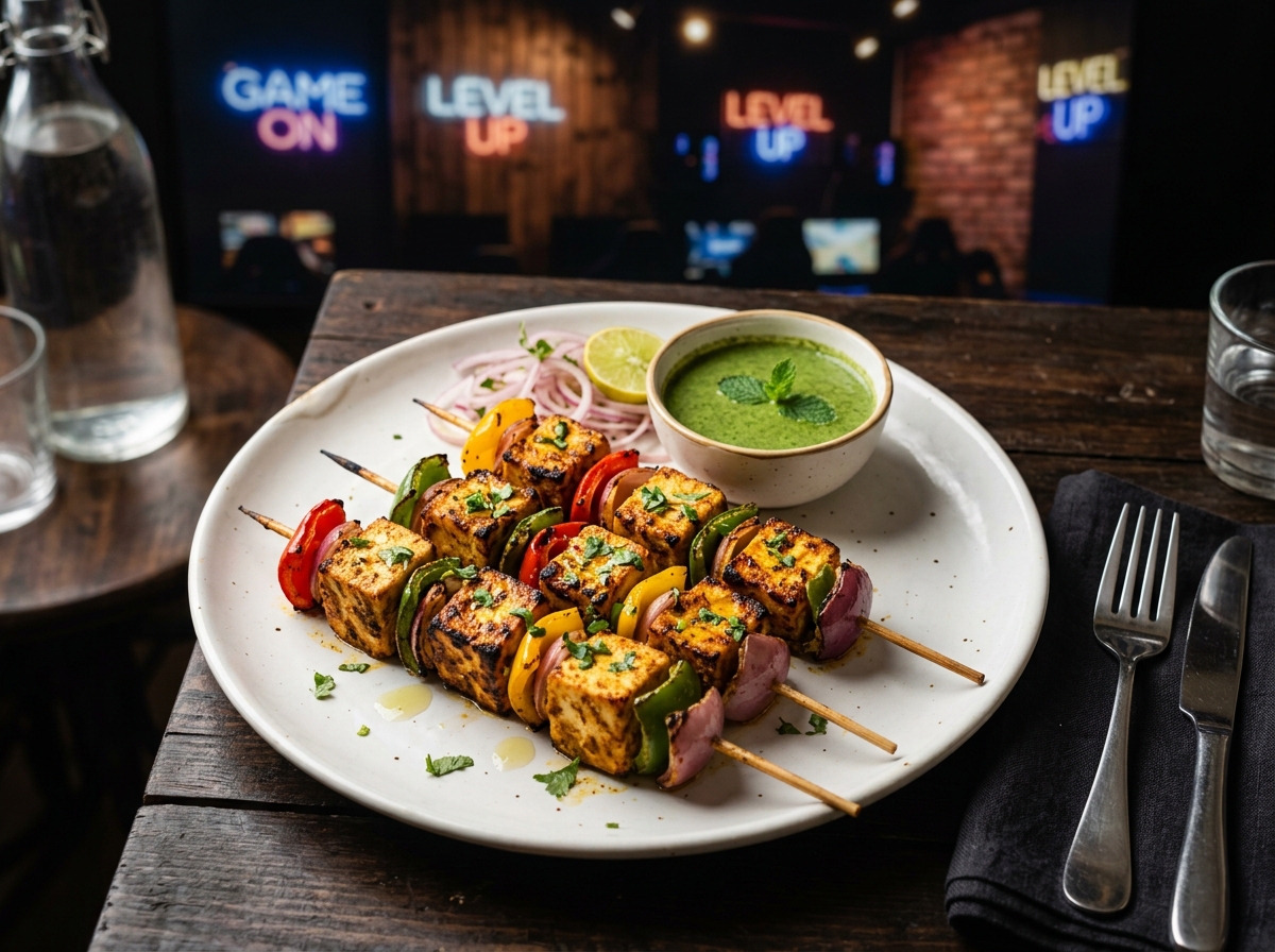Paneer Tikka Skewers